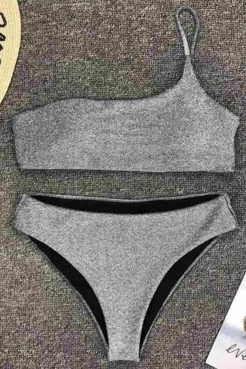 Glitter Gray Bikini Set