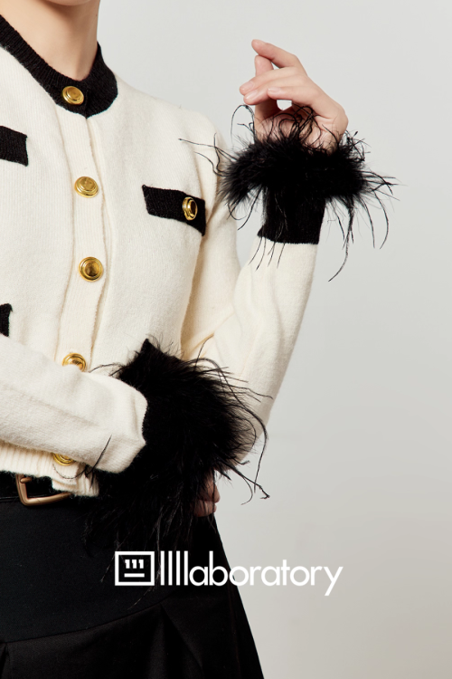 Gold Button Classical Knit Top