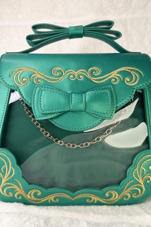 Gold Ita Bag with Clear Window for Pin Display