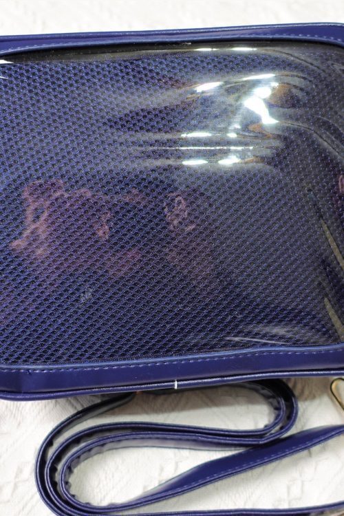 Gold Ita Crossbody Bag with Clear Window and Included Insert for Pin Display