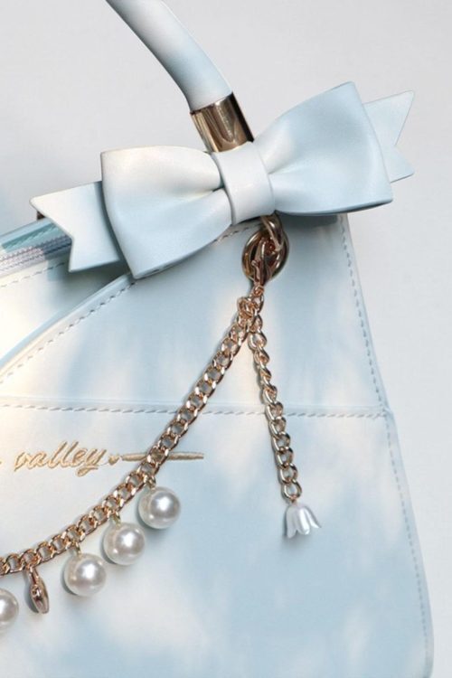 Gold Kawaii Ita Crossbody Bag with Clear Window for Pin Display