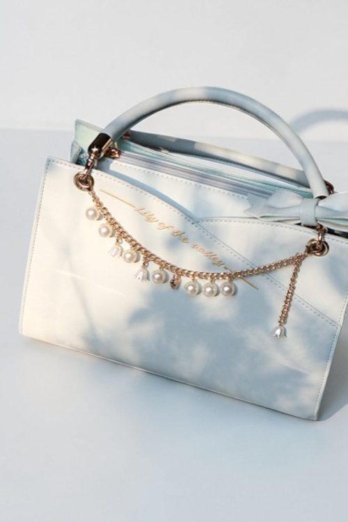 Gold Kawaii Ita Crossbody Bag with Clear Window for Pin Display