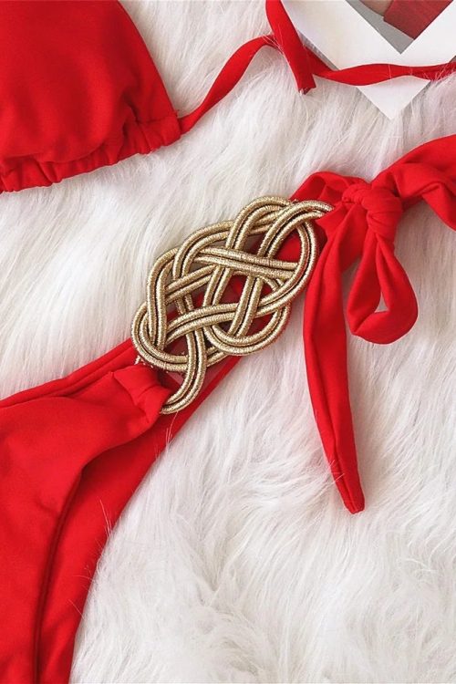 Gold Knot Bikini Set