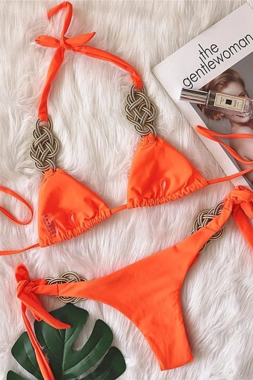 Gold Knot Bikini Set
