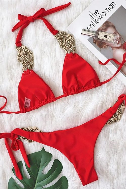 Gold Knot Bikini Set