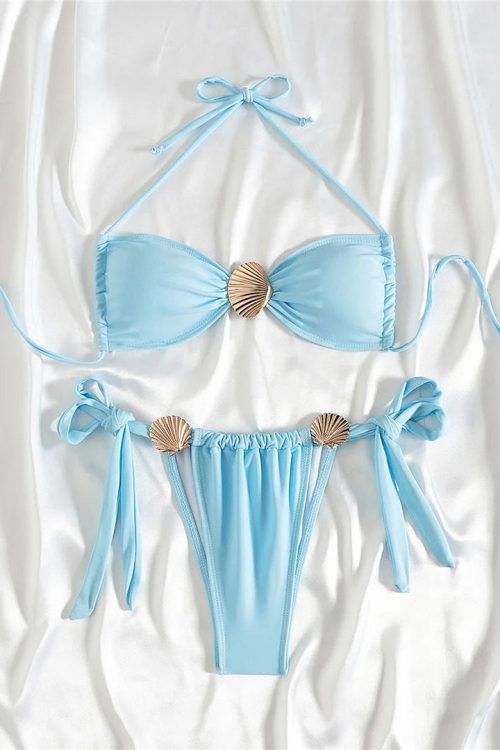 Gold Shell Bikini Set