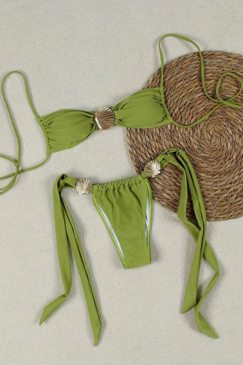 Gold Shell Bikini Set