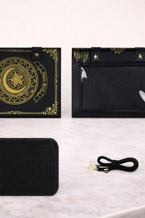 Gold Star Book Ita Shoulder Bag with Clear Window for Photocards and Pins