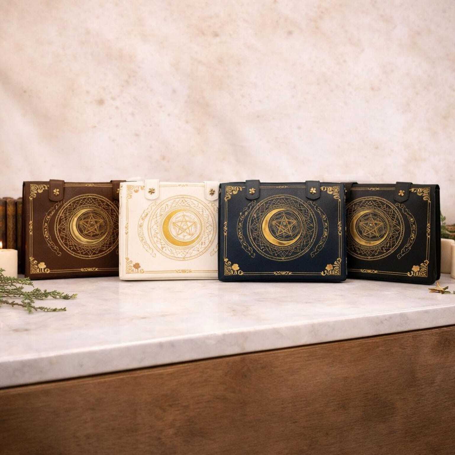 Gold Star Book Ita Shoulder Bag with Clear Window for Photocards and Pins Gold Star Book Ita Shoulder Bag with Clear Window for Photocards and Pins