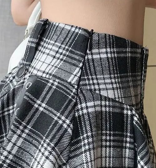 Goth Asymmetric Skort