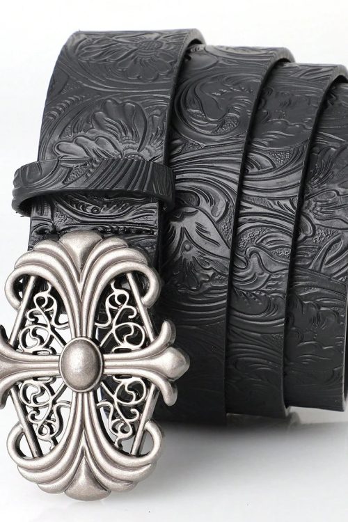 Goth Metal Cross Belt