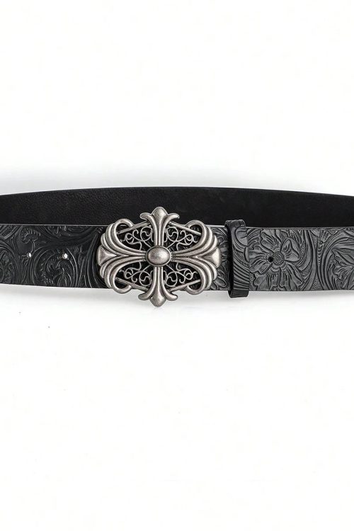 Goth Metal Cross Belt