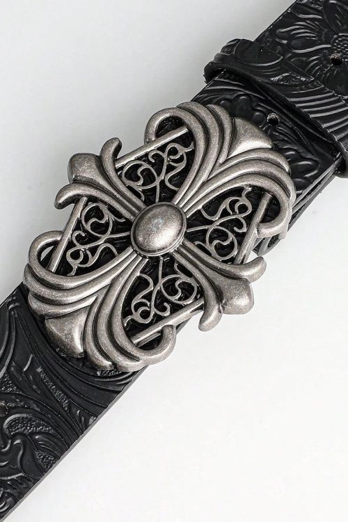 Goth Metal Cross Belt