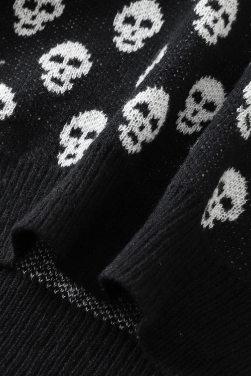 Goth Skull Pullover Sweater