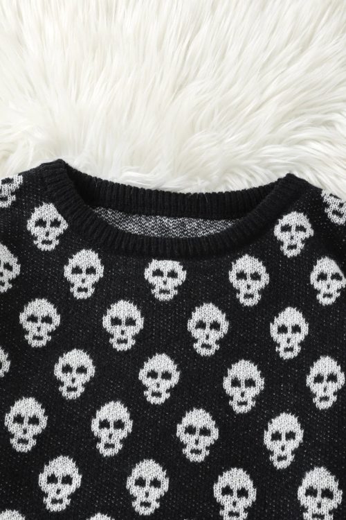 Goth Skull Pullover Sweater