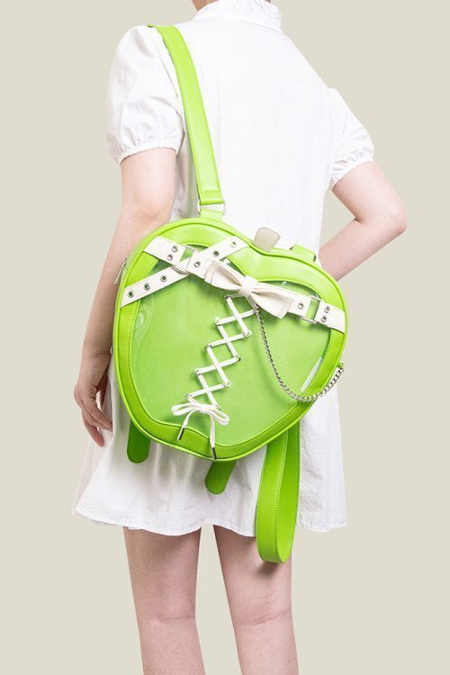 Gothic Apple Ita Backpack with Included Insert for Pin Display
