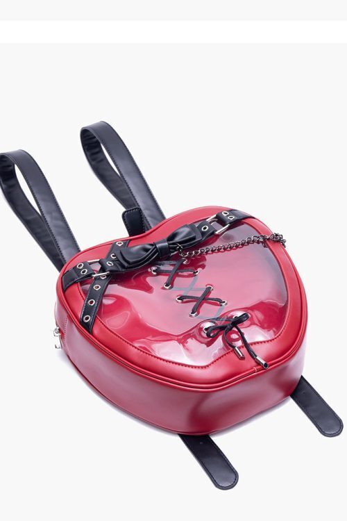 Gothic Apple Ita Backpack with Included Insert for Pin Display