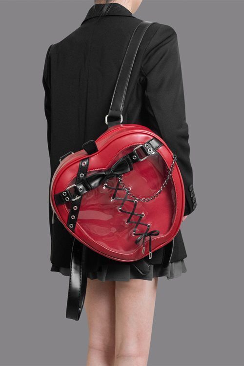 Gothic Apple Ita Backpack with Included Insert for Pin Display
