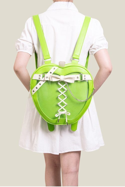 Gothic Apple Ita Backpack with Included Insert for Pin Display