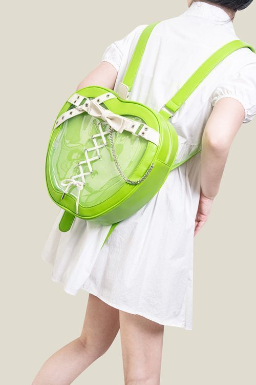 Gothic Apple Ita Backpack with Included Insert for Pin Display