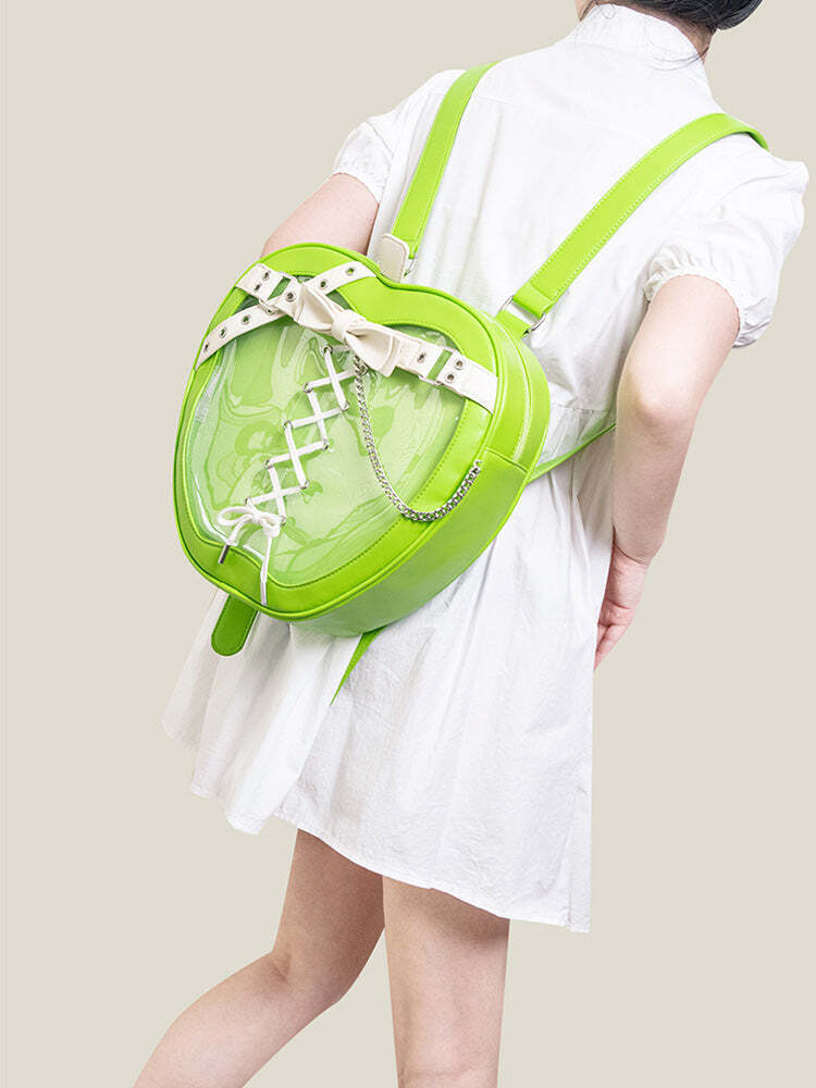 Gothic Apple Ita Backpack with Included Insert for Pin Display Gothic Apple Ita Backpack with Included Insert for Pin Display