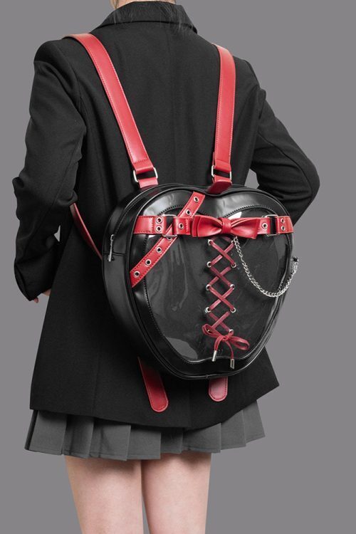 Gothic Apple Ita Backpack with Included Insert for Pin Display