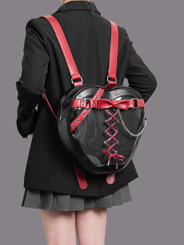 Gothic Apple Ita Backpack with Included Insert for Pin Display Gothic Apple Ita Backpack with Included Insert for Pin Display