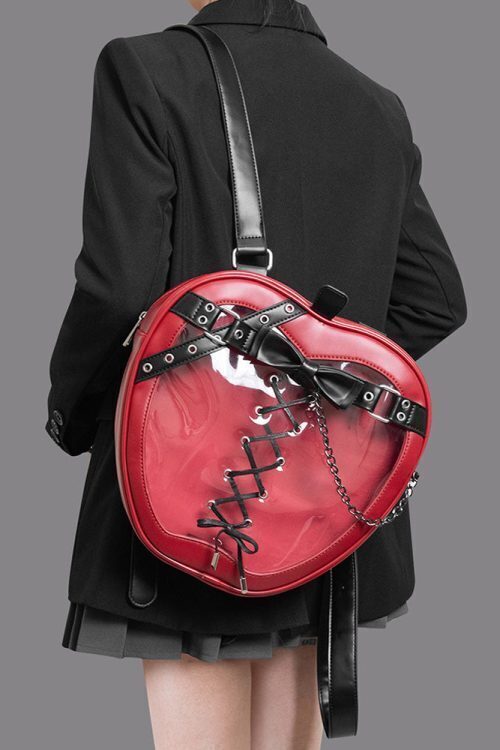 Gothic Apple Ita Backpack with Included Insert for Pin Display