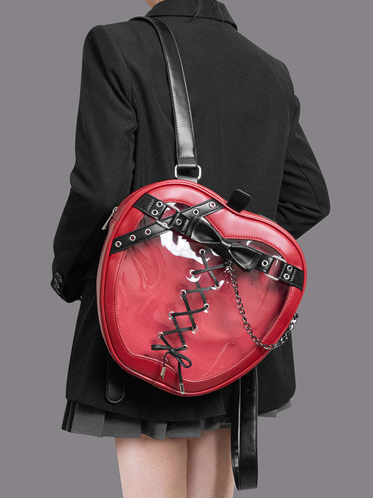 Gothic Apple Ita Backpack with Included Insert for Pin Display Gothic Apple Ita Backpack with Included Insert for Pin Display