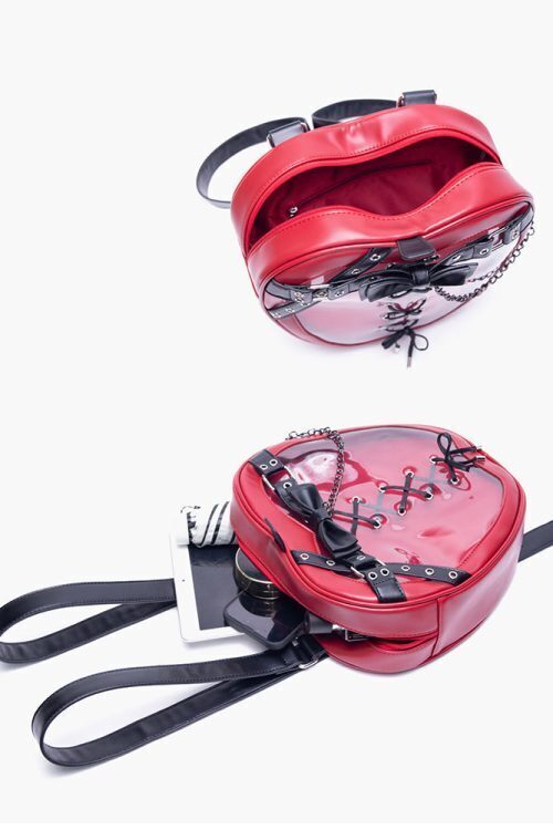 Gothic Apple Ita Backpack with Included Insert for Pin Display