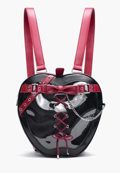 Gothic Apple Ita Backpack with Included Insert for Pin Display