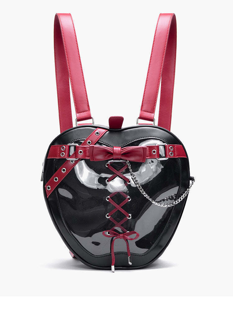 Gothic Apple Ita Backpack with Included Insert for Pin Display Gothic Apple Ita Backpack with Included Insert for Pin Display