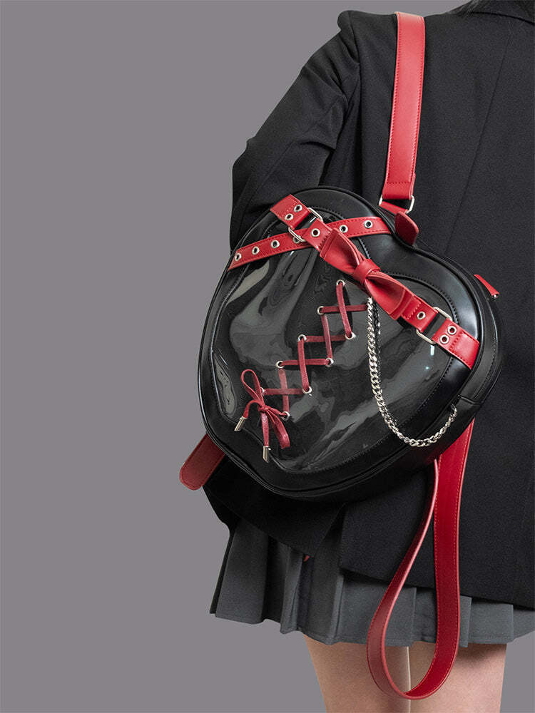 Gothic Apple Ita Backpack with Included Insert for Pin Display Gothic Apple Ita Backpack with Included Insert for Pin Display