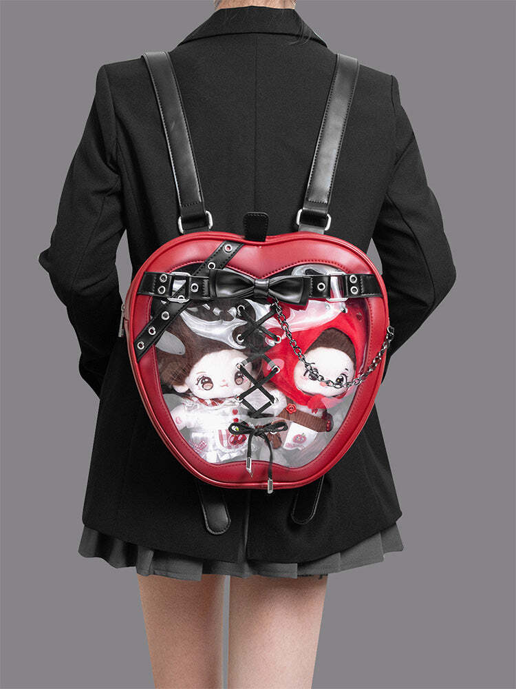 Gothic Apple Ita Backpack with Included Insert for Pin Display Gothic Apple Ita Backpack with Included Insert for Pin Display