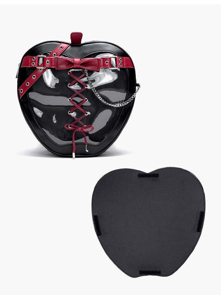 Gothic Apple Ita Backpack with Included Insert for Pin Display Gothic Apple Ita Backpack with Included Insert for Pin Display