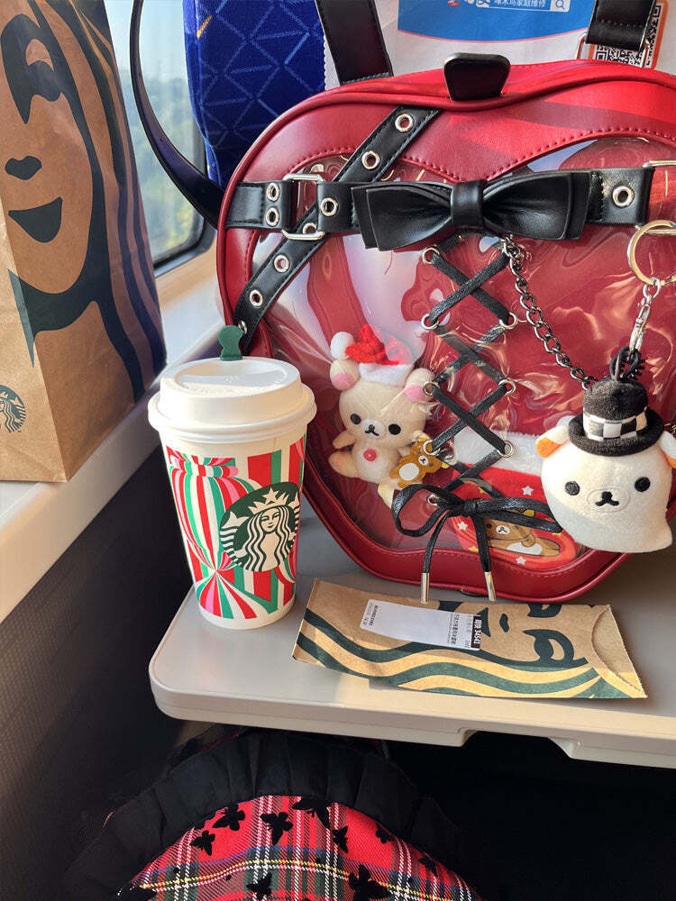 Gothic Apple Ita Backpack with Included Insert for Pin Display Gothic Apple Ita Backpack with Included Insert for Pin Display