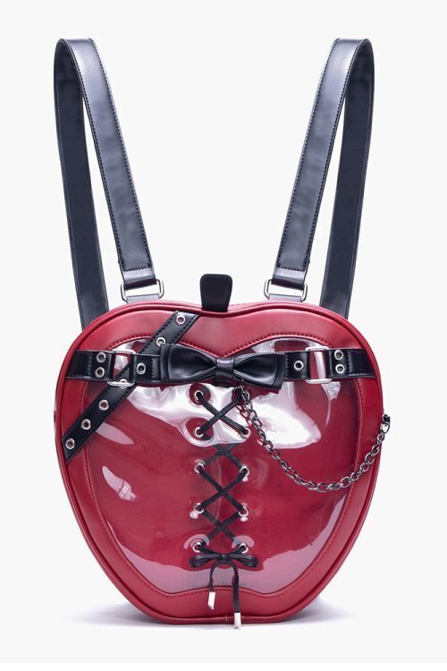 Gothic Apple Ita Backpack with Included Insert for Pin Display