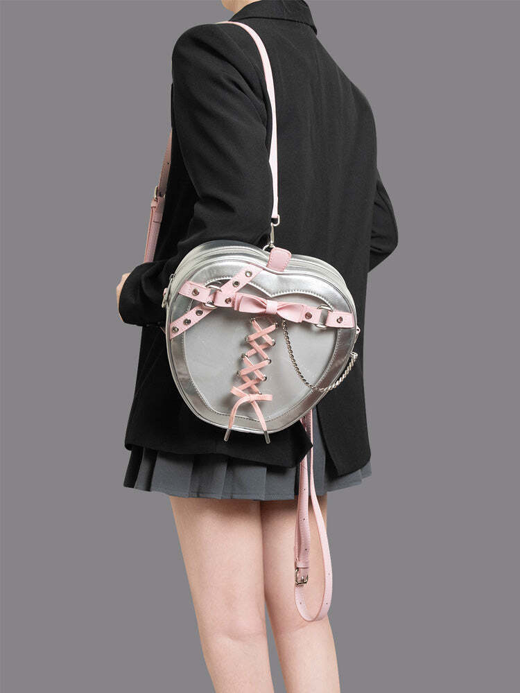 Gothic Apple Ita Backpack with Included Insert for Pin Display Gothic Apple Ita Backpack with Included Insert for Pin Display