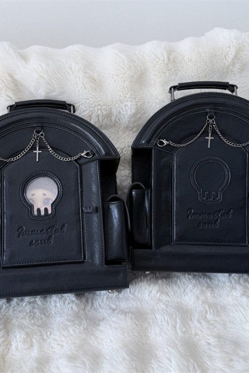 Gothic Ita Bag with Clear Window for Plushies and Pins