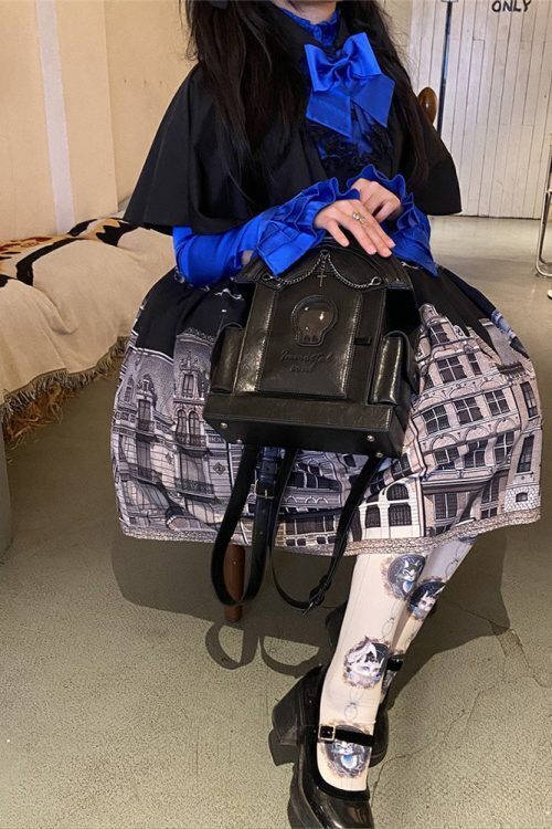 Gothic Ita Bag with Clear Window for Plushies and Pins