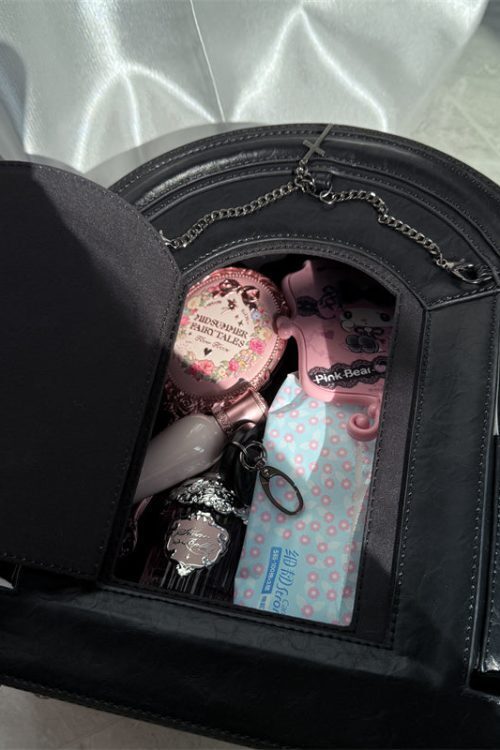 Gothic Ita Bag with Clear Window for Plushies and Pins