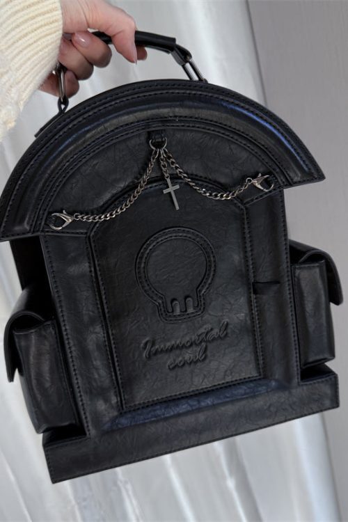 Gothic Ita Bag with Clear Window for Plushies and Pins