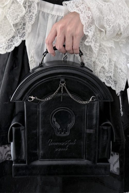 Gothic Ita Bag with Clear Window for Plushies and Pins