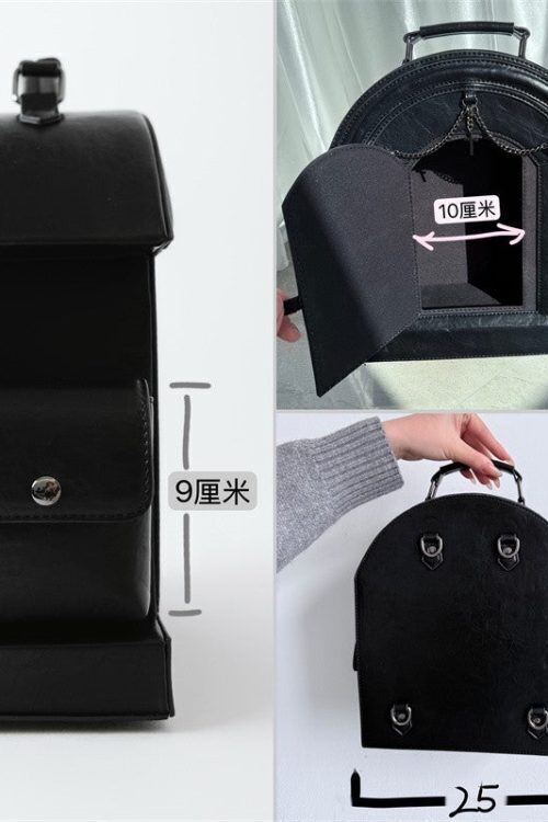 Gothic Ita Bag with Clear Window for Plushies and Pins