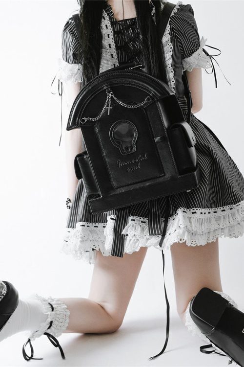 Gothic Ita Bag with Clear Window for Plushies and Pins