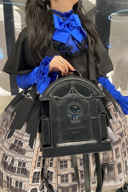 Gothic Ita Bag with Clear Window for Plushies and Pins
