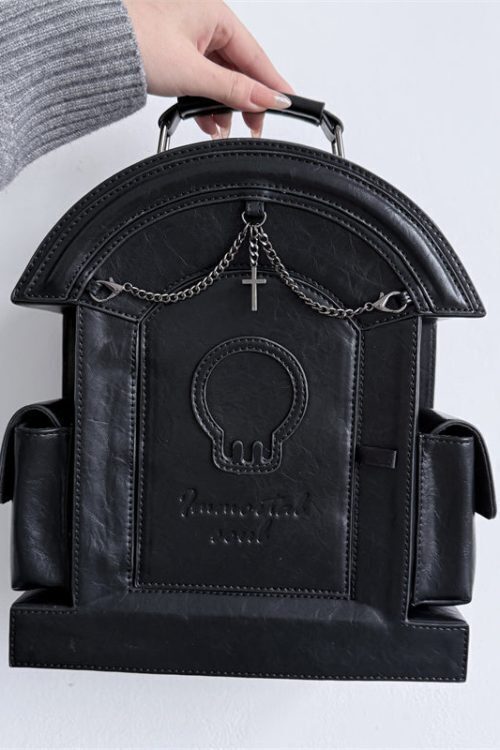 Gothic Ita Bag with Clear Window for Plushies and Pins