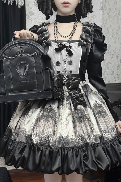 Gothic Ita Bag with Clear Window for Plushies and Pins