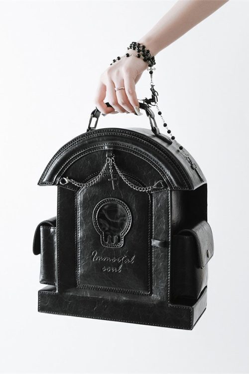 Gothic Ita Bag with Clear Window for Plushies and Pins