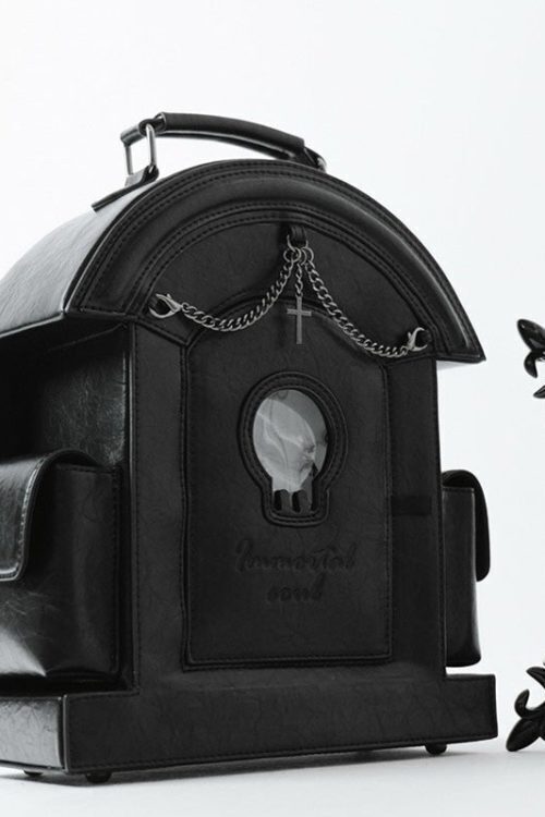 Gothic Ita Bag with Clear Window for Plushies and Pins